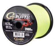 Gamakatsu Pletená Šňůra G-Power Braid Fluo Yellow 0,09mm 1m